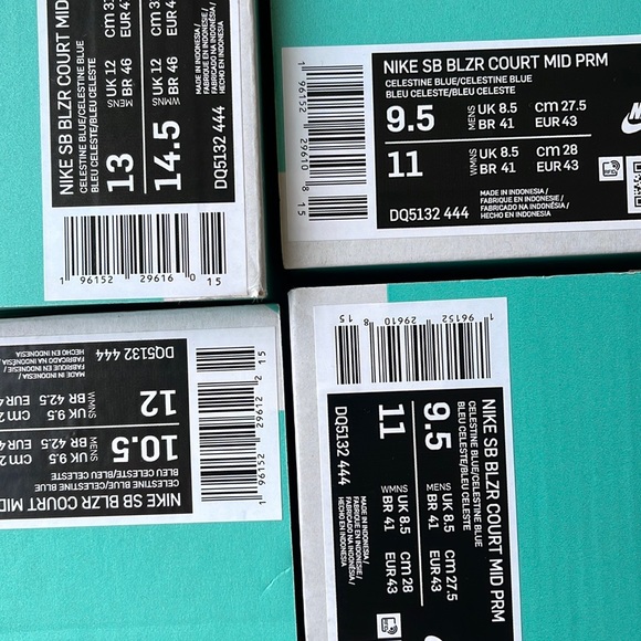 Nike SB BLAZER COURT MID PREMIUM Celestine Blue Men’s sneakers - athletic shoes - Picture 5 of 16